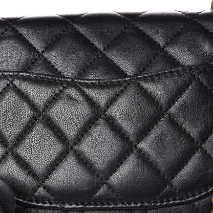 Chanel Lambskin Quilted Small Camellia Flower Flap Black 17 of 18
