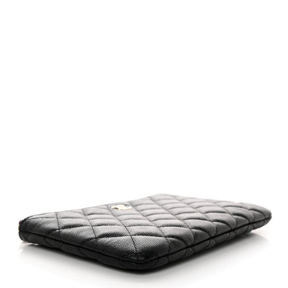 Chanel Caviar Quilted Cosmetic Case Black 4 of 8