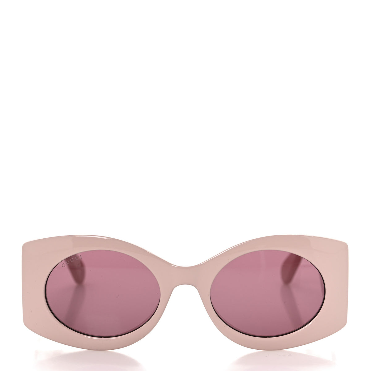 Gucci Pink Geometric Acetate Butterfly Sunglasses Oversized GG Logo w/ Case Gucci Logo Butterfly Acetate Sunglasses | Neiman Marcus main image 2
