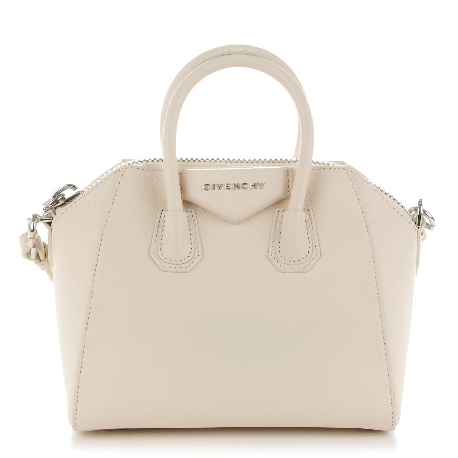 Givenchy Sugar Goatskin Mini Antigona Ivory 1 of 10
