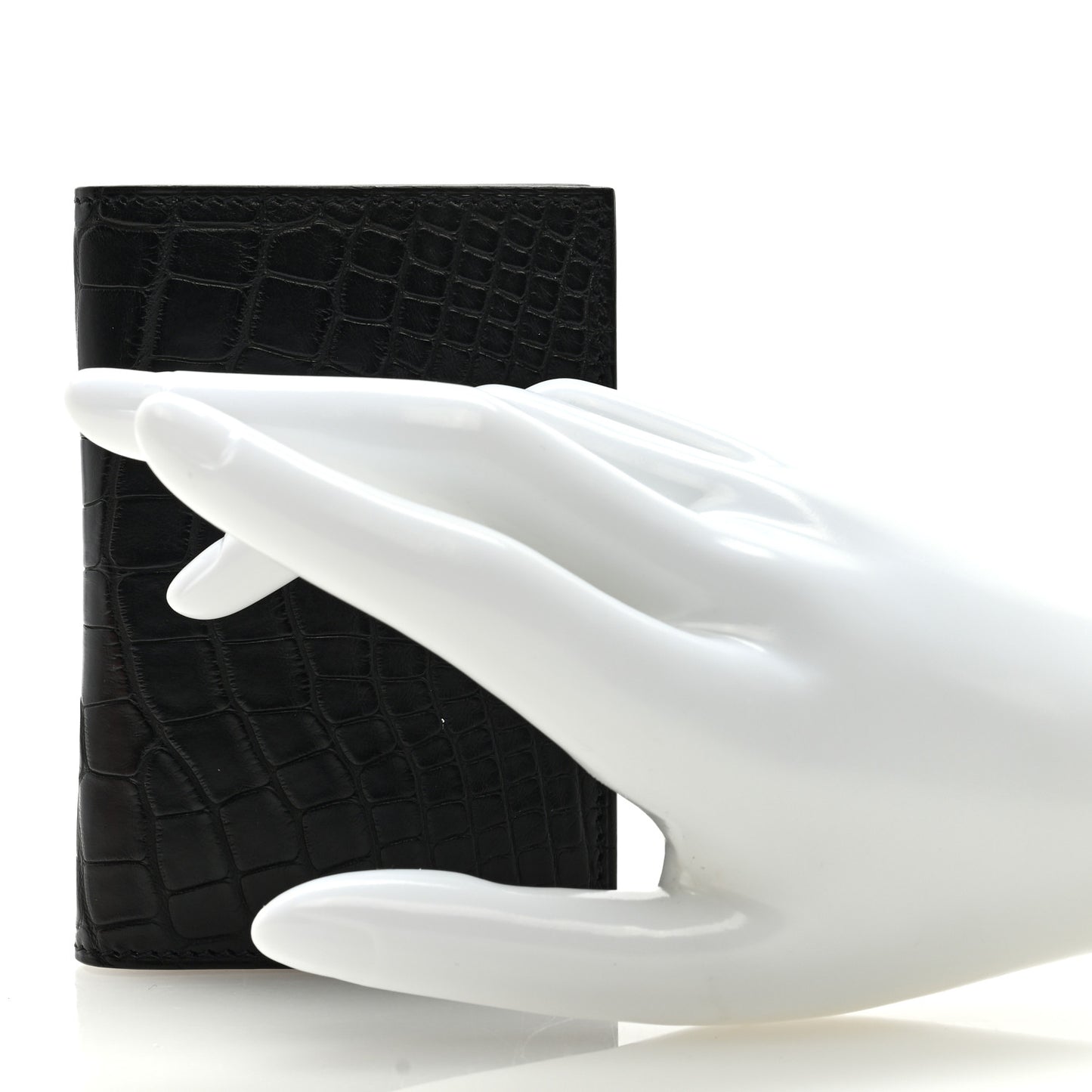 Matte Alligator MC2 Euclide Card Holder Black