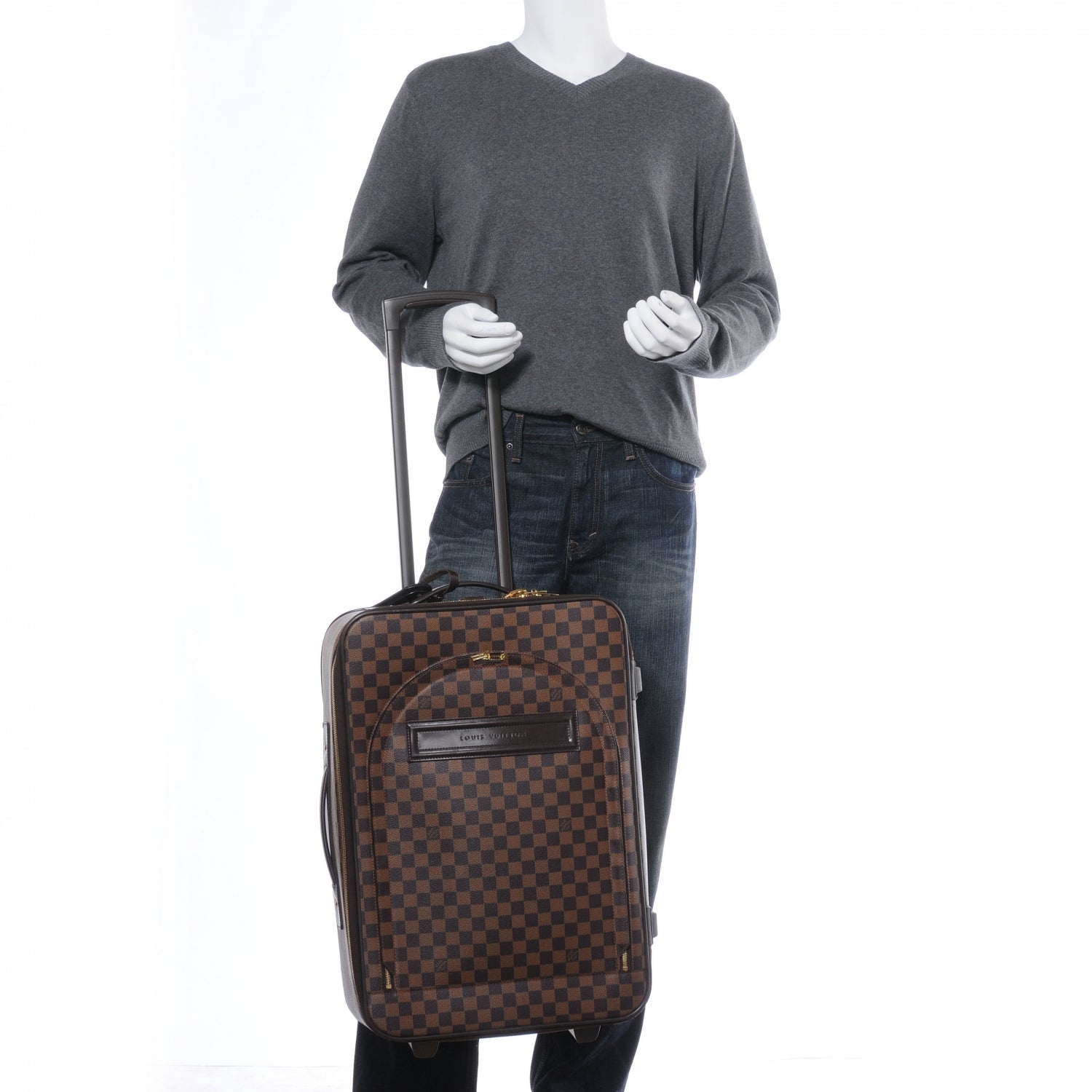 Louis Vuitton Damier Ebene Pegase 55 Rolling Luggage 2 of 8