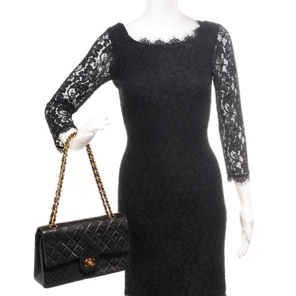 Chanel Lambskin Medium Double Flap Black 2 of 9