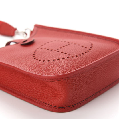 Hermes Taurillon Clemence Evelyne TPM Rouge de Coeur 6 of 11