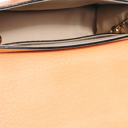 Chloe Grained Calfskin Sally Flap Bag Peach Pink 5 of 9