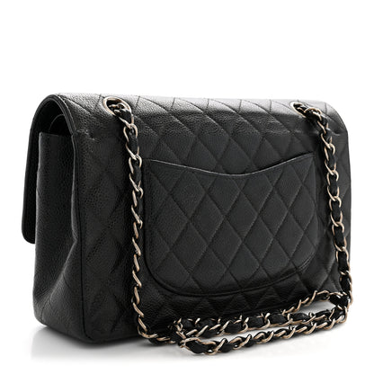 Chanel Caviar Quilted Medium Double Flap Black 3 of 13
