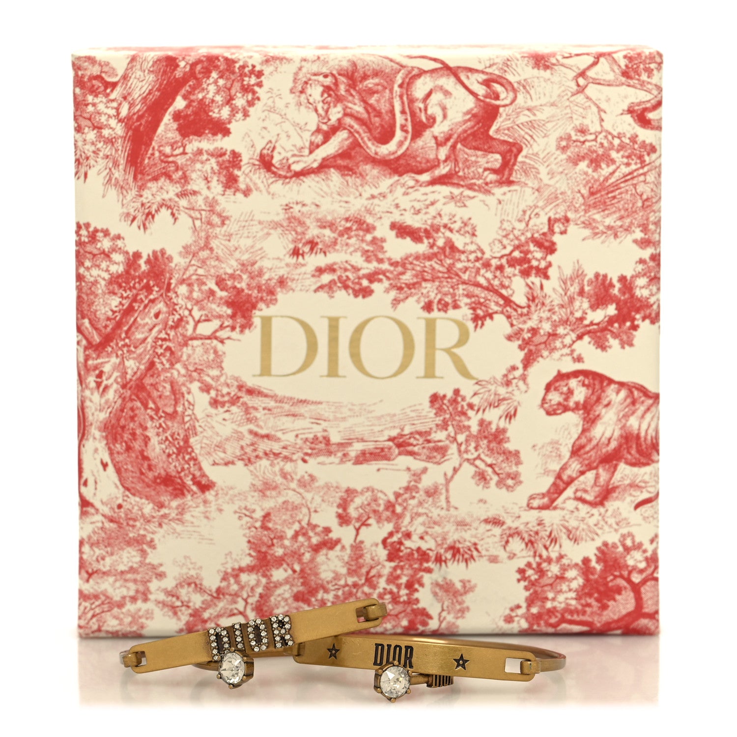 Christian Dior Metal Crystal Dio(r)evolution Bracelet Set Gold 4 of 4