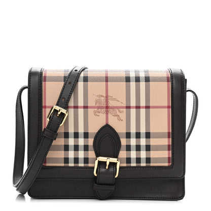 Burberry Haymarket Check Paisley Crossbody Brown 1 of 12