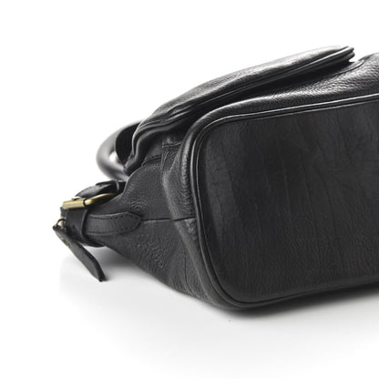 Burberry Calfskin Two Front Pocket Satchel Bag Black 6 of 10