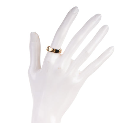 Cartier 18K Yellow Gold 3 Diamond 5.5mm LOVE Ring 55 7.25 2 of 4