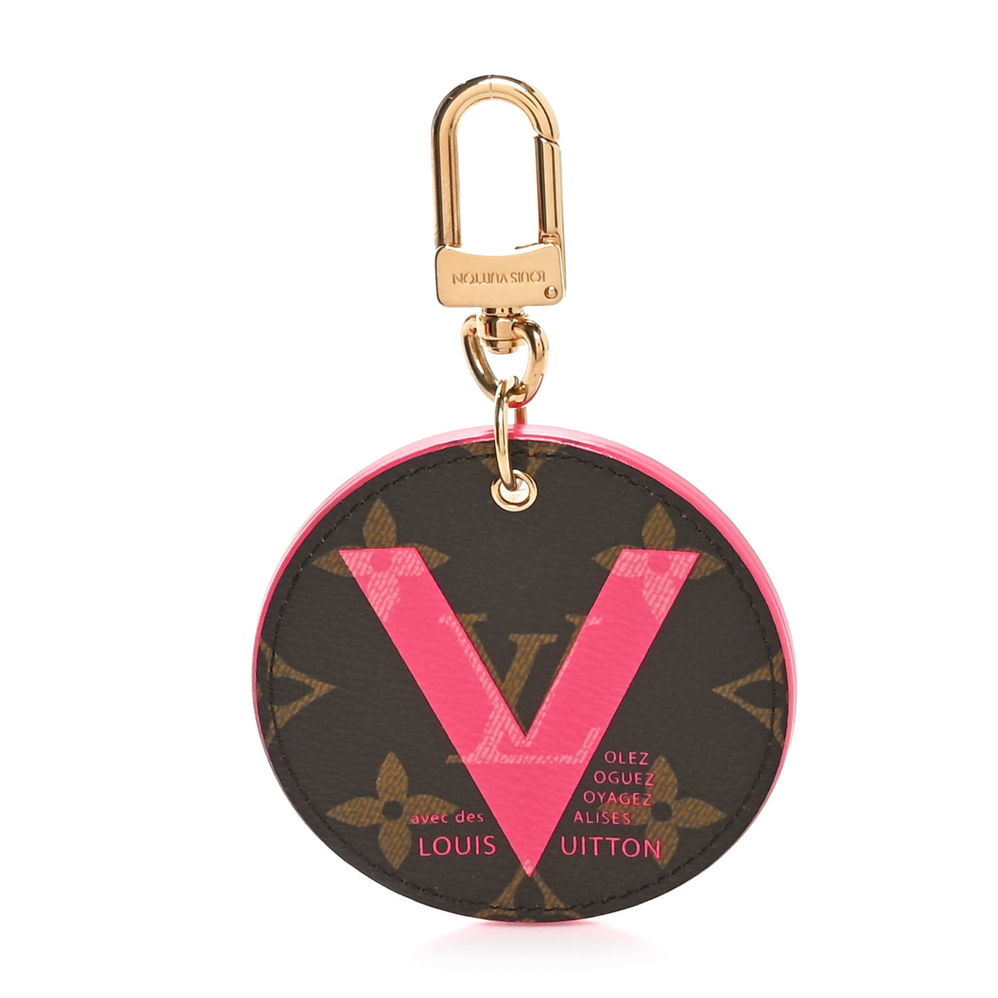 Monogram Illustre V Bag Charm Key Ring Grenade