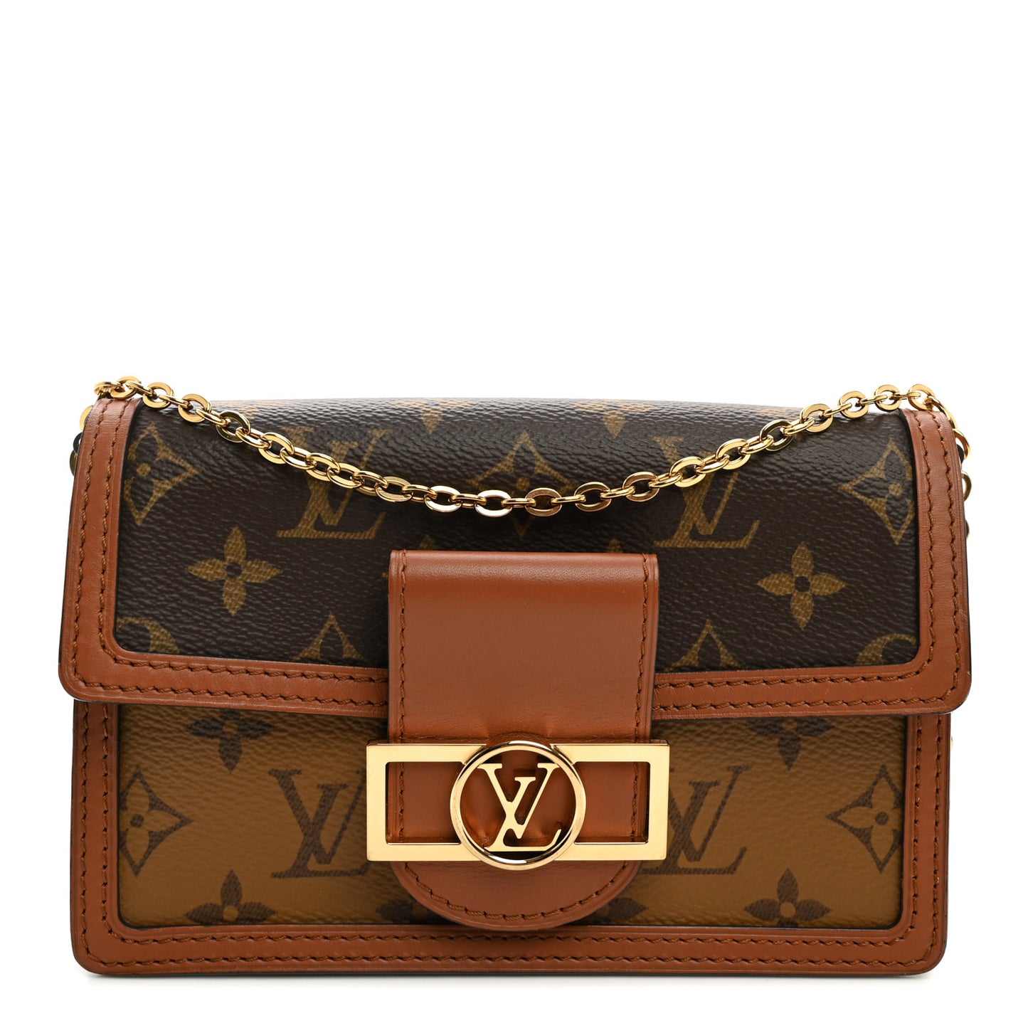 Reverse Monogram Dauphine Chain Wallet