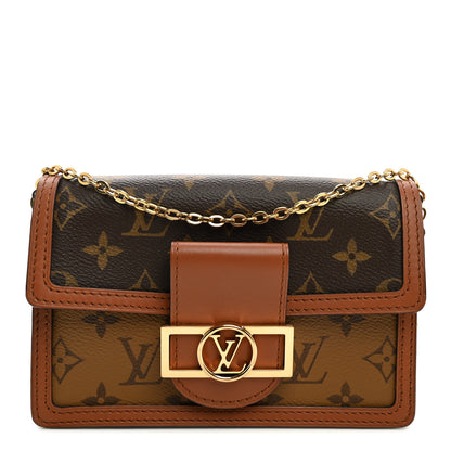 Louis Vuitton Reverse Monogram Dauphine Chain Wallet 1 of 9