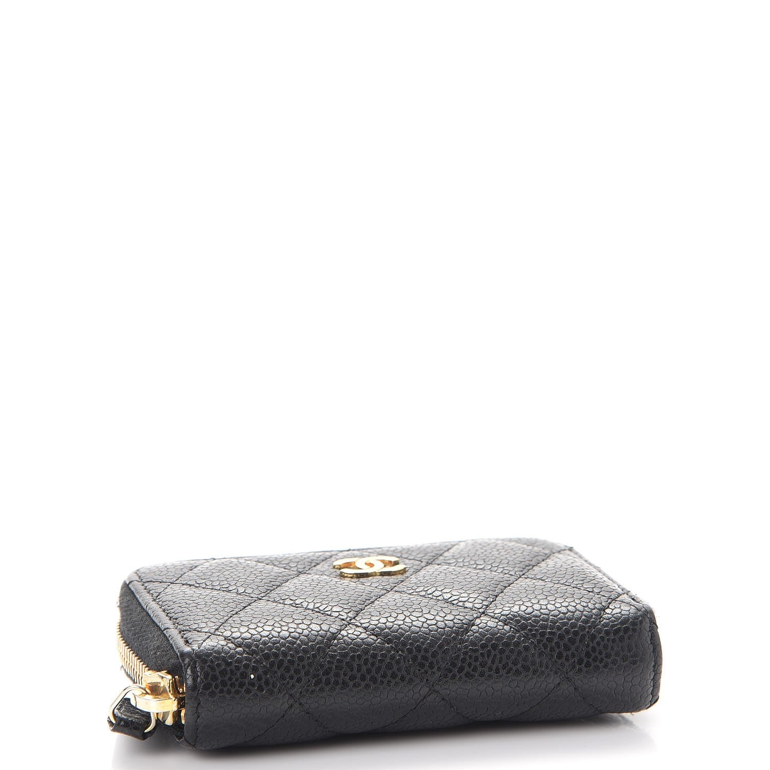 Chanel Caviar Quilted Zip Coin Purse Black 4 of 9