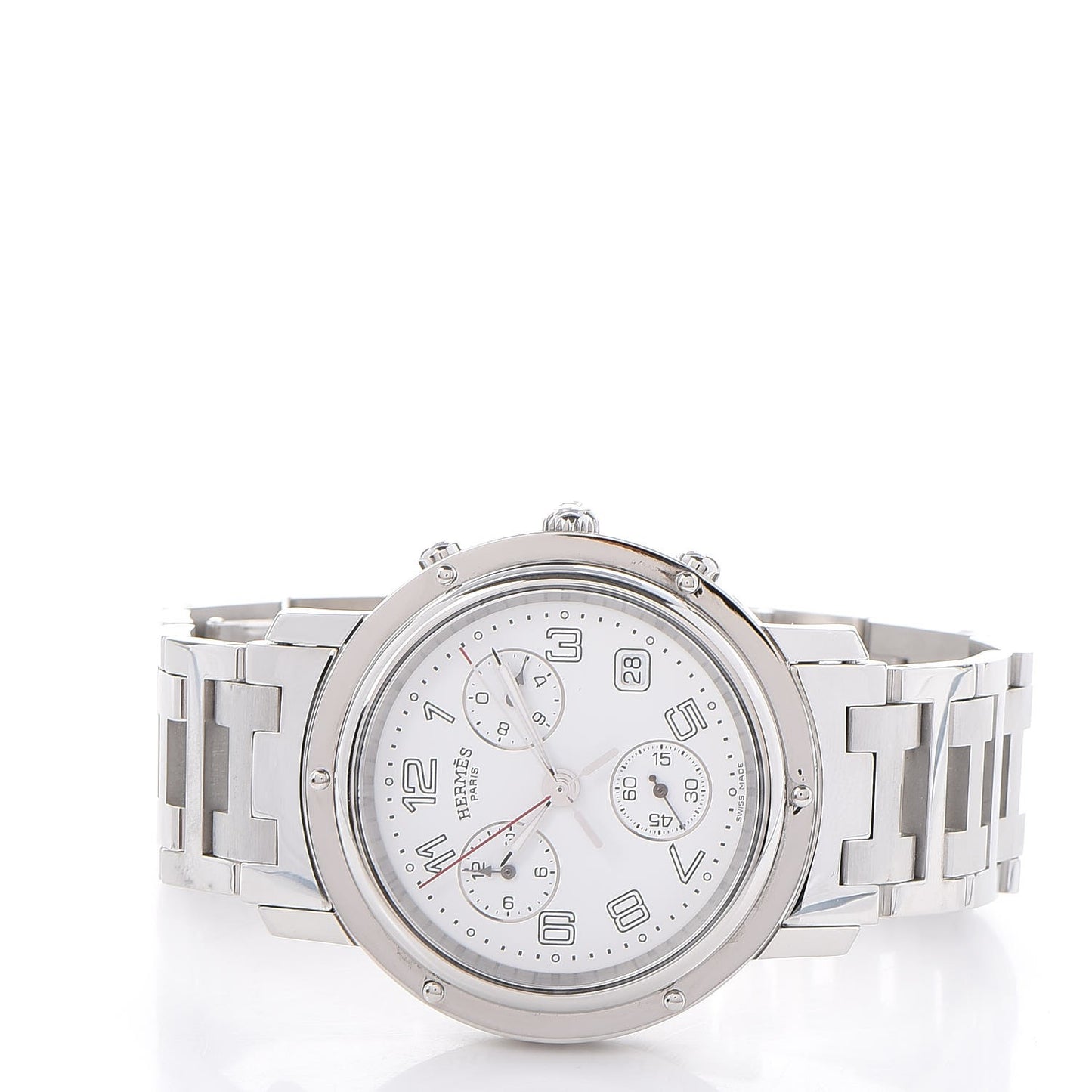 Stainless Steel 38mm Clipper Chronograph Quartz Watch