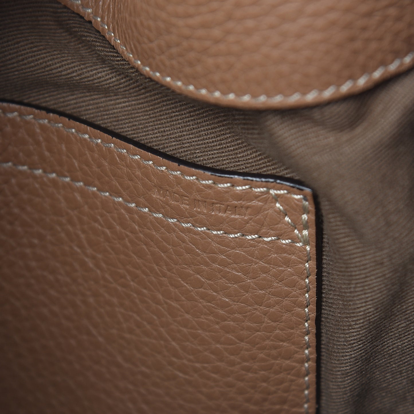 Calfskin Medium Marcie Round Crossbody Bag Nut