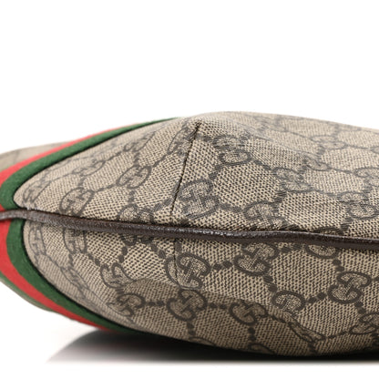 Gucci GG Supreme Monogram Web Small Ophidia Half Moon Hobo Brown 10 of 10