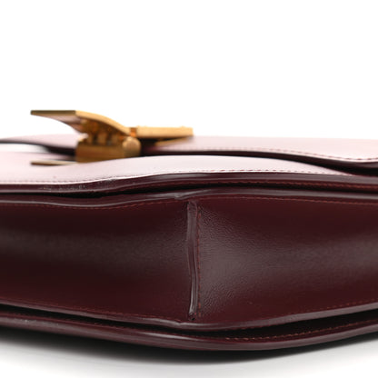 Celine Box Calfskin Medium Classic Box Flap Bag Burgundy 8 of 11