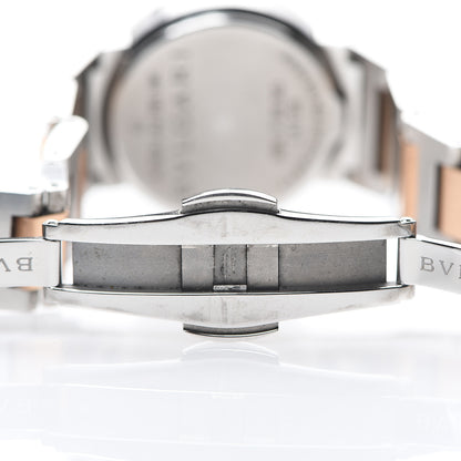 Bulgari Stainless Steel 18K Rose Gold Diamond 26mm Quartz Watch Red 7 of 9