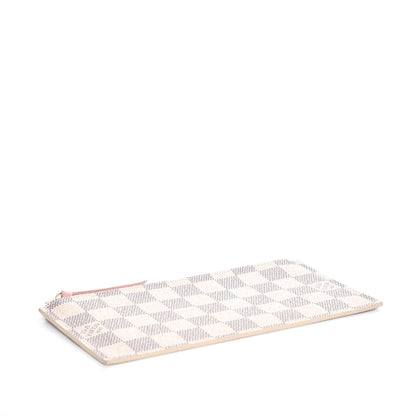 Louis Vuitton Damier Azur Felicie Chain Wallet Zippered Insert Rose Ballerine 4 of 6