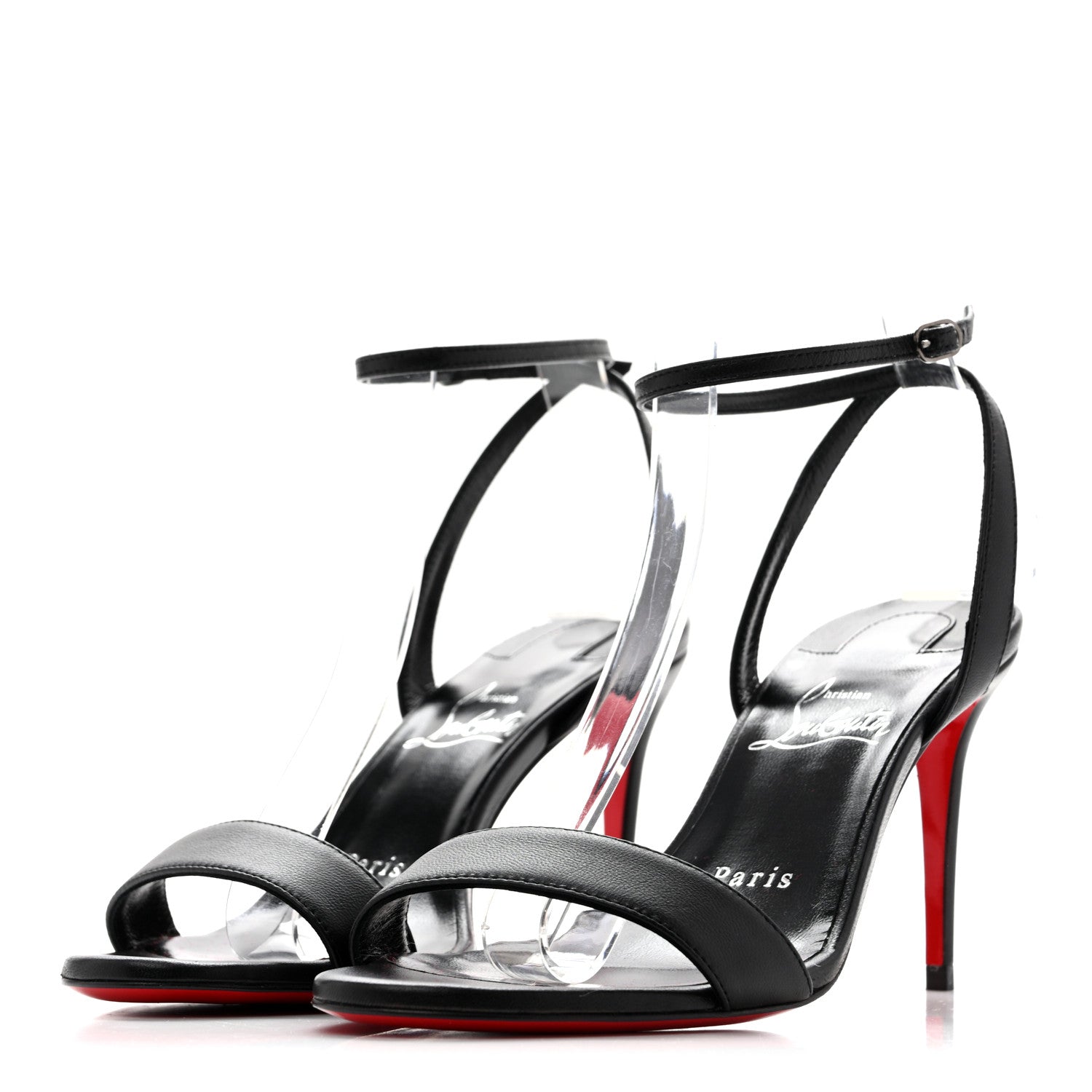 Christian Louboutin Nappa Loubigirl 85 Sandals 36.5 Black 4 of 9