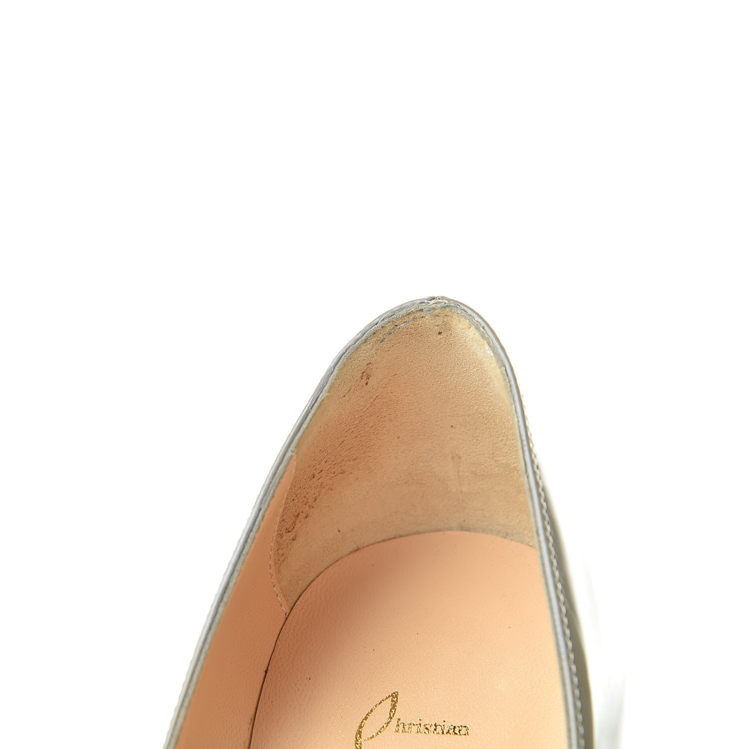 Christian Louboutin Patent Decollete 554 100 Pumps 36.5 Gris 12 of 14