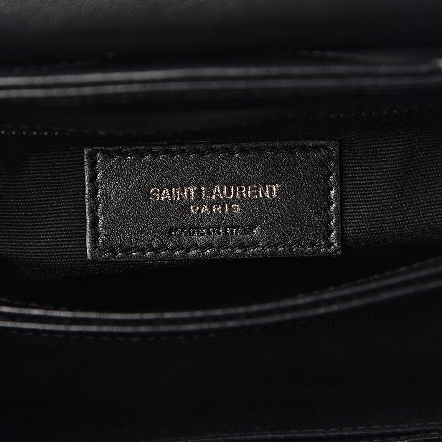 Saint Laurent Calfskin Y Quilted Monogram Toy Loulou Crossbody Bag Black 6 of 10