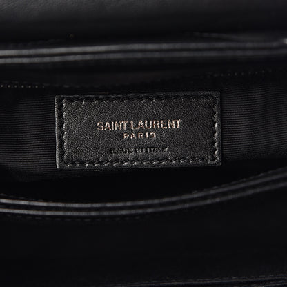 Saint Laurent Calfskin Y Quilted Monogram Toy Loulou Crossbody Bag Black 6 of 10