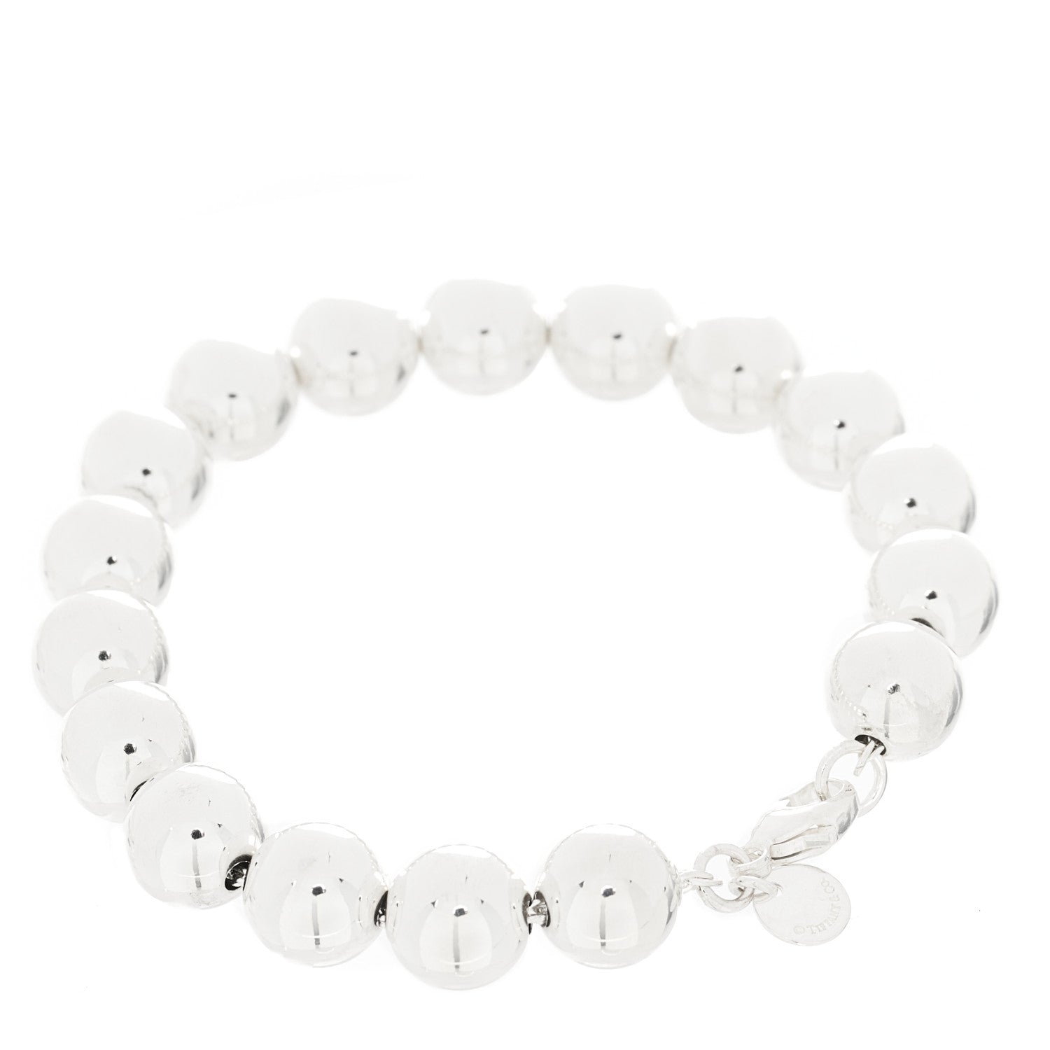 Tiffany Sterling Silver 10mm HardWear Ball Bracelet 2 of 3