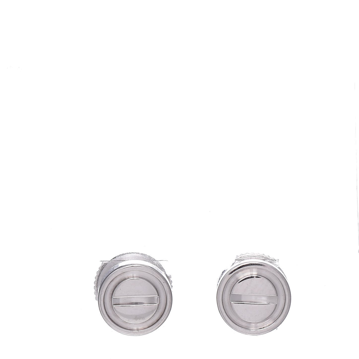18K White Gold LOVE Earrings