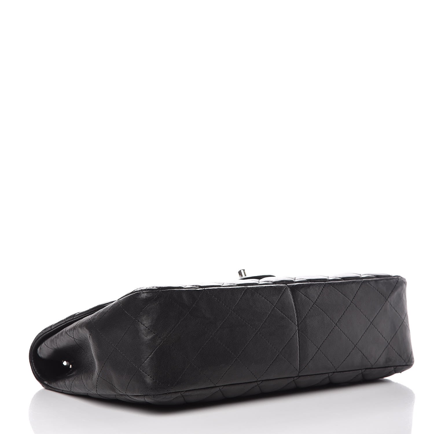 Chanel Lambskin Quilted Jumbo Single Flap Black 4 of 17