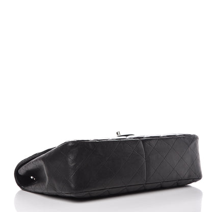 Chanel Lambskin Quilted Jumbo Single Flap Black 4 of 17