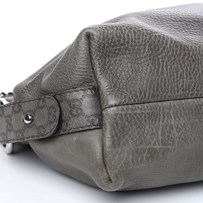 Gucci Calfskin Medium Bamboo Bar Shoulder Bag Grey 8 of 12