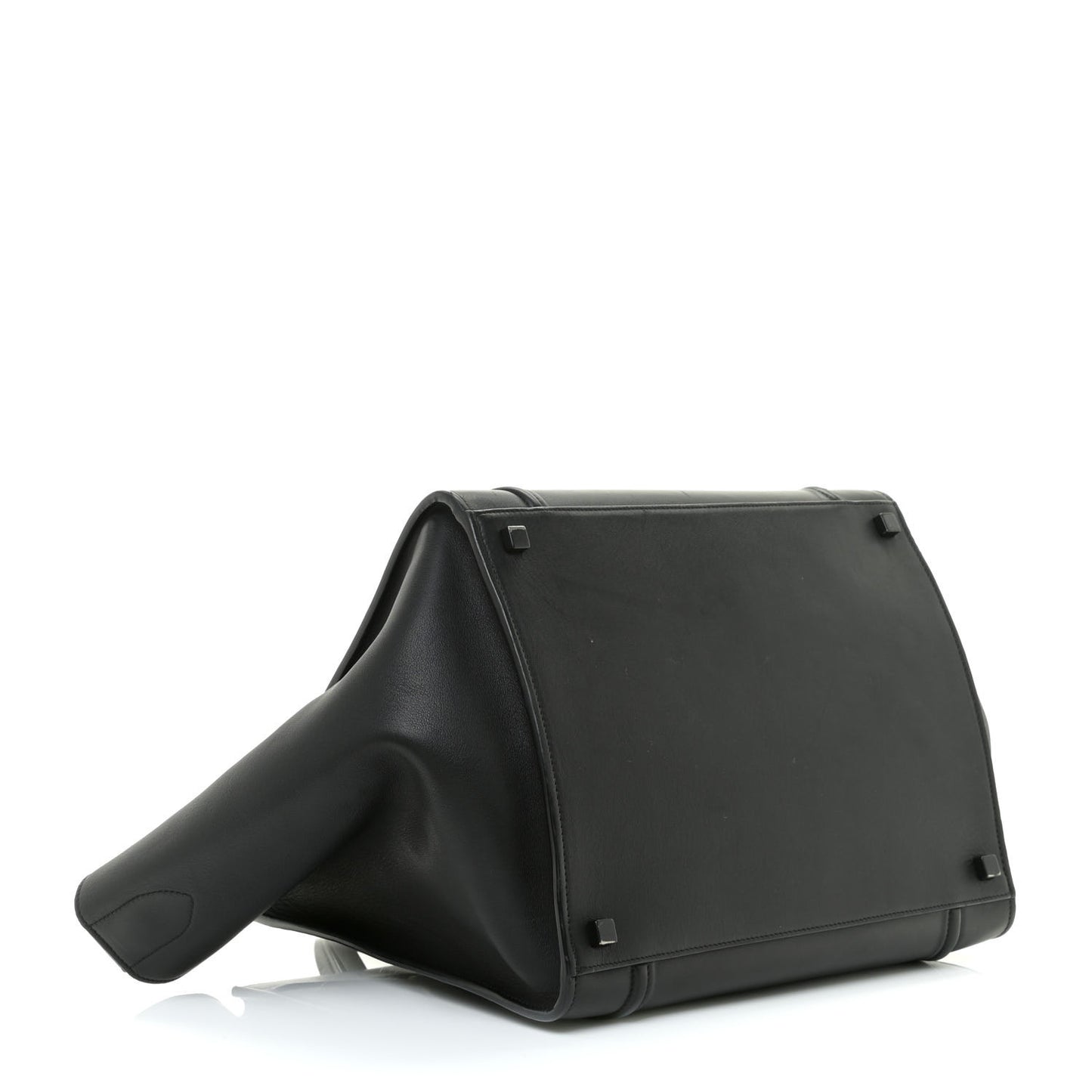 Supple Calfskin Medium Phantom Luggage Black