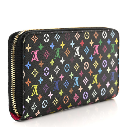 Louis Vuitton Monogram Multicolor Zippy Wallet Black Grenade 3 of 8