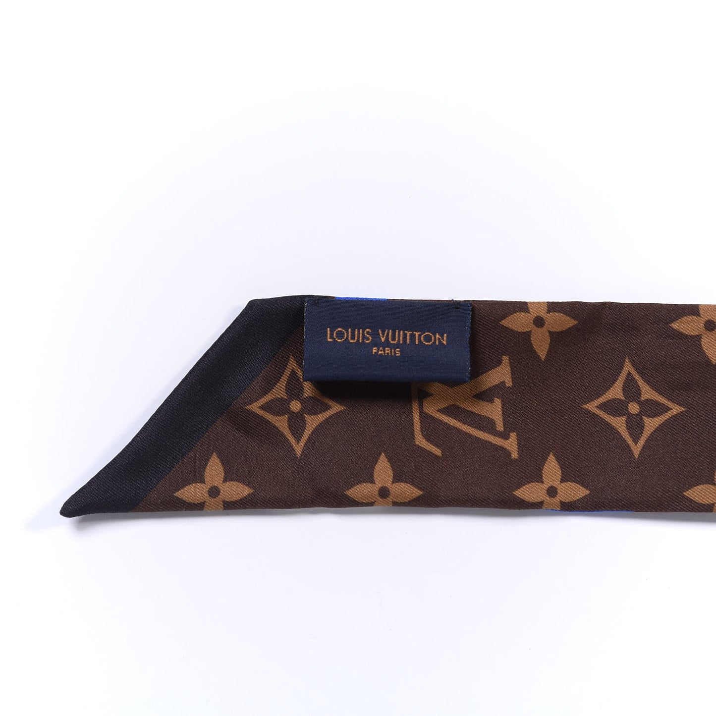 X LOL Silk Monogram BB Bandeau Blue Silver