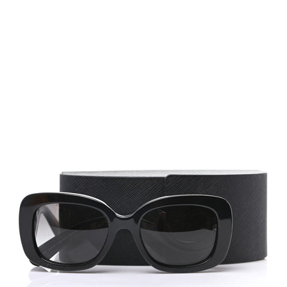 Prada Acetate Baroque Sunglasses SPR 27O Black 8 of 8
