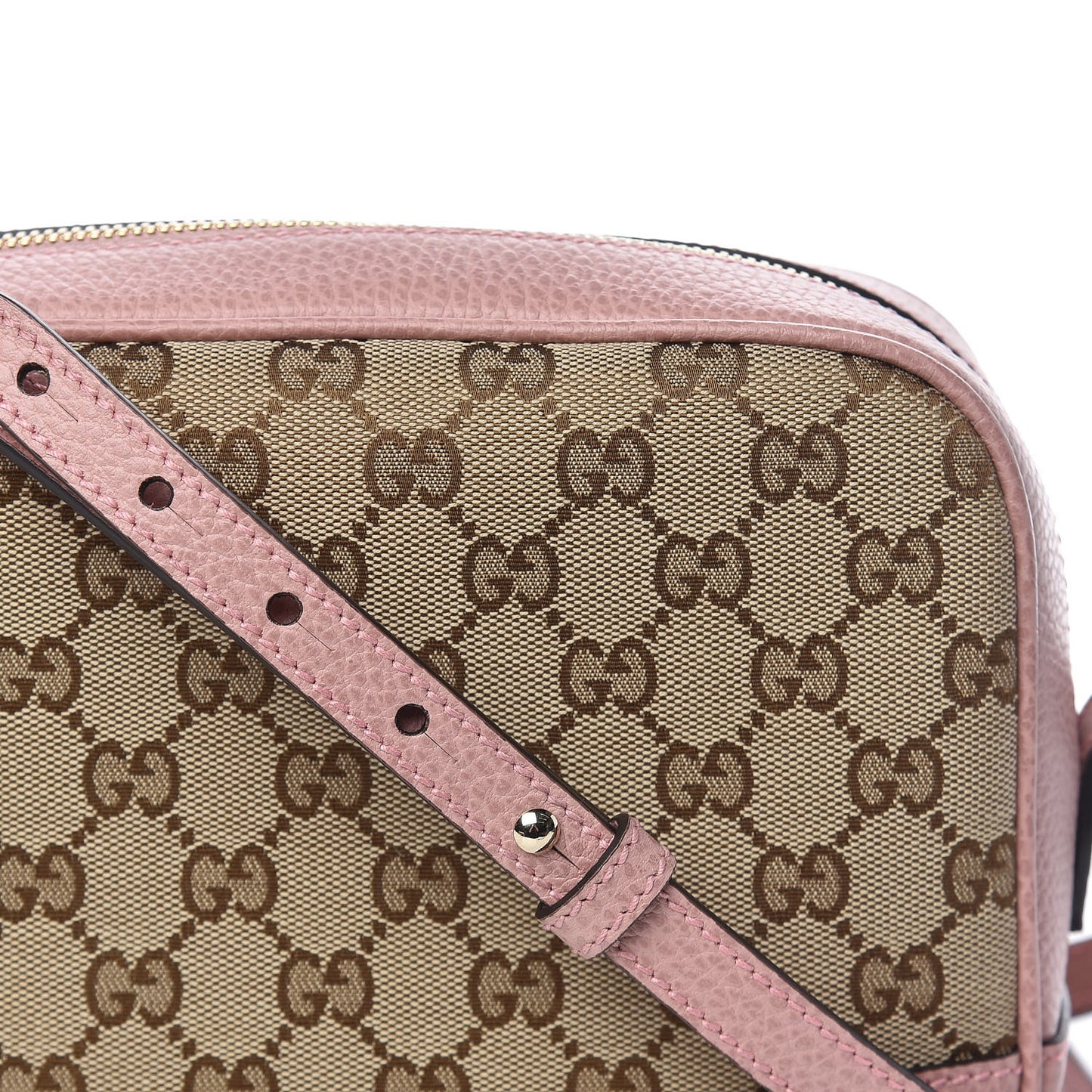 Monogram Mini Bree Messenger Bag Beige Soft Pink