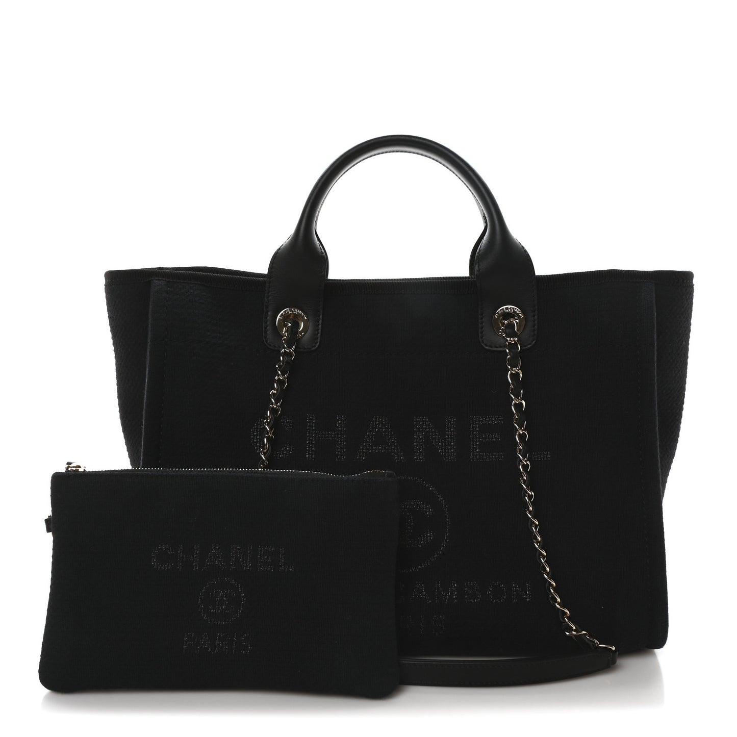 Mixed Fibers Small Deauville Tote Navy Blue