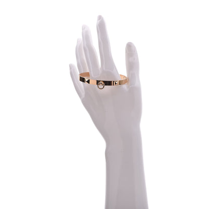 Hermes 18K Rose Gold PM Collier De Chien Bracelet SH 7 of 10
