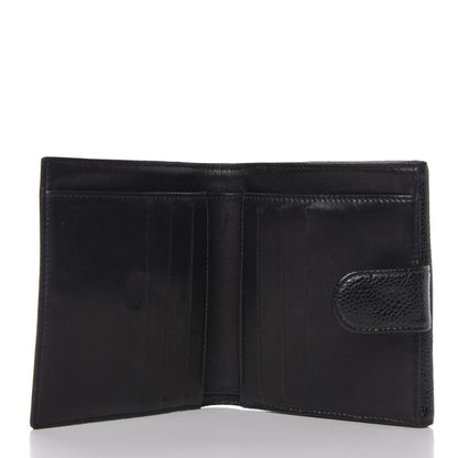Chanel Caviar Timeless CC Compact French Wallet Black 5 of 9