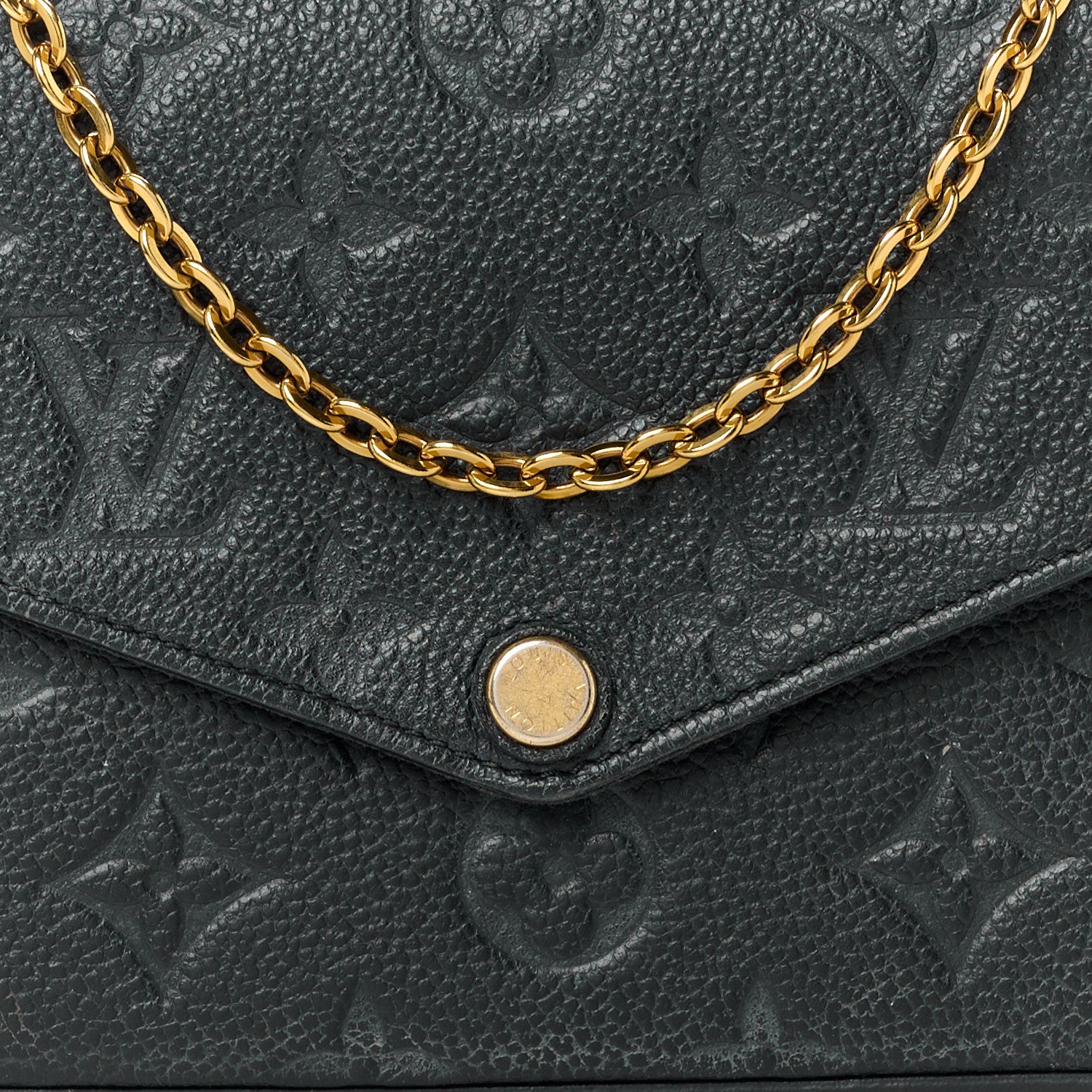 Louis Vuitton Empreinte Pochette Felicie Chain Wallet Black 13 of 18