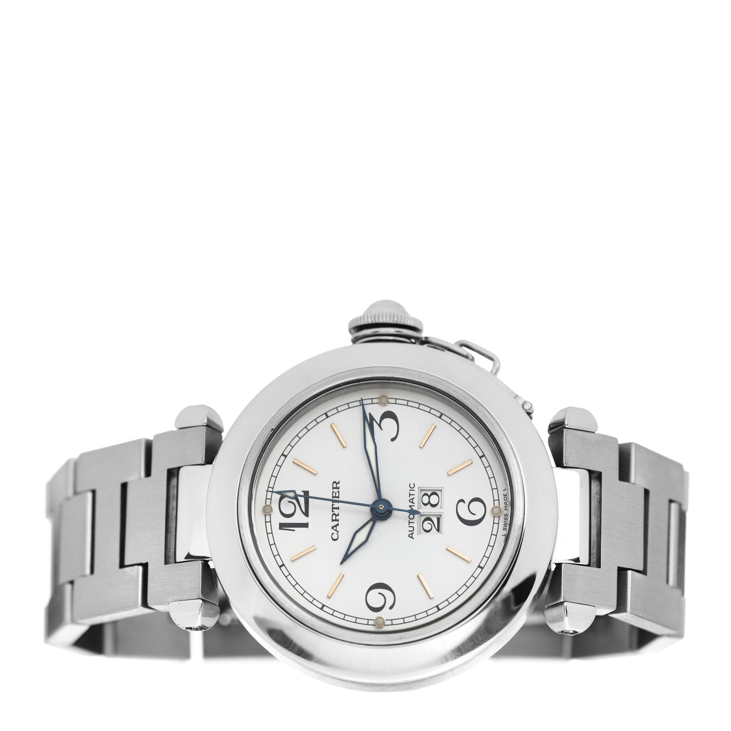 Cartier Stainless Steel 35mm Pasha C Big Date Automatic Watch 2 of 4