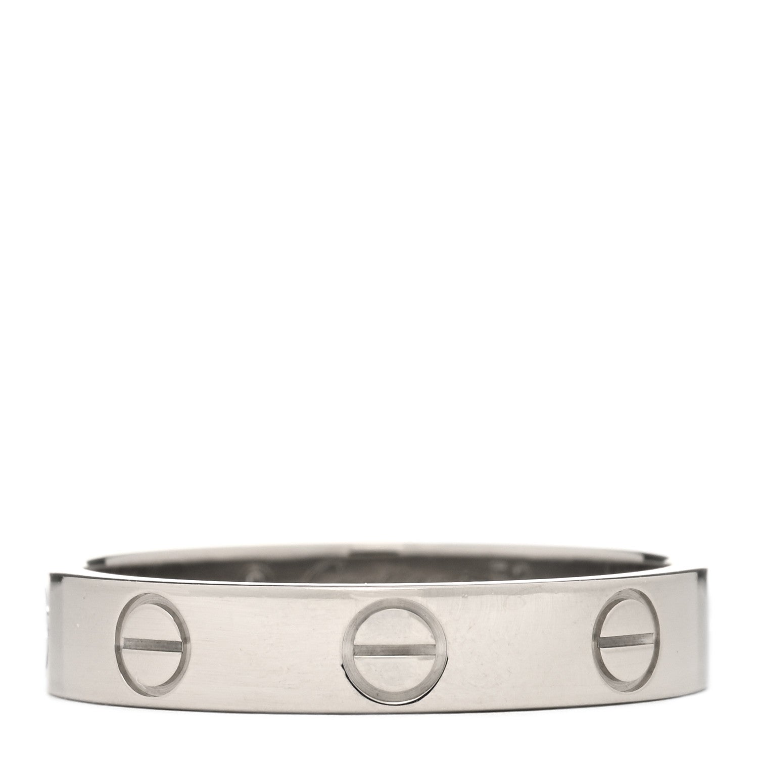 Cartier 18K White Gold 3.5mm LOVE Wedding Band Ring 52 6 1 of 3