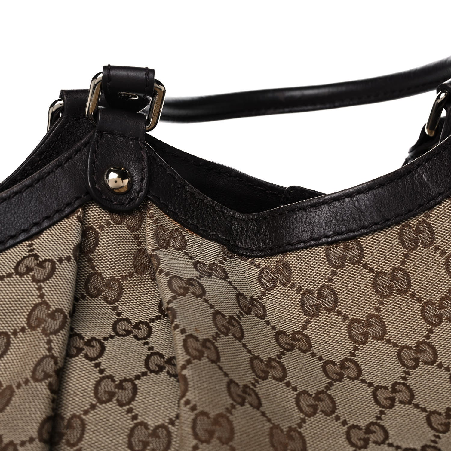 Gucci Monogram Large Sukey Tote Dark Brown 14 of 18