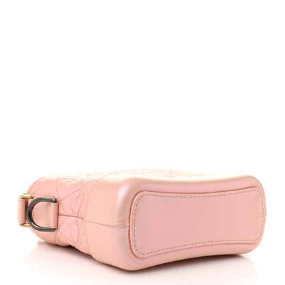 Chanel Iridescent Aged Calfskin Quilted Small Gabrielle Hobo Light Pink 4 of 10