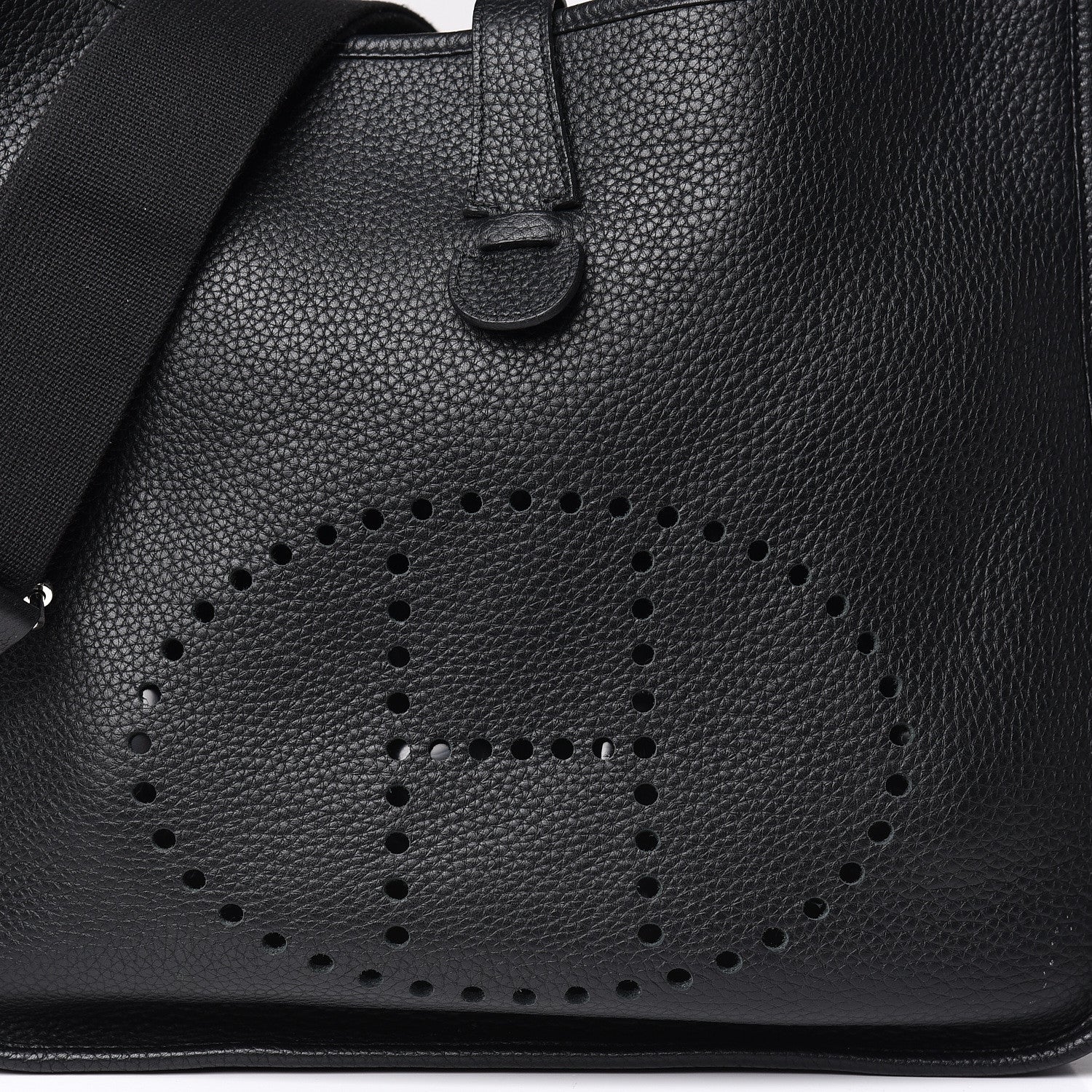 Hermes Taurillon Clemence Evelyne III GM Black 10 of 12