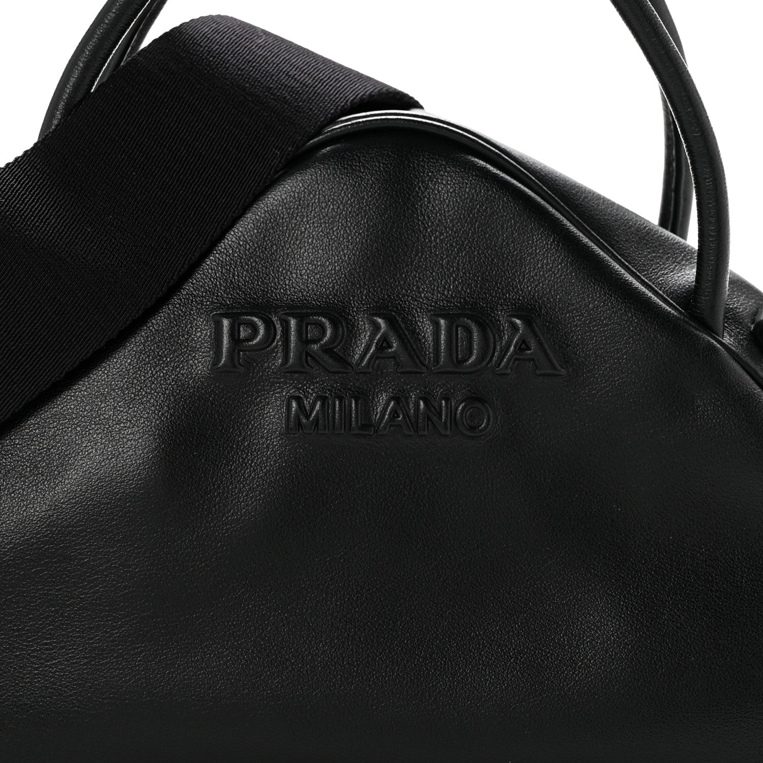 Prada Grace Lux Triangle Top Handle Shoulder Bag Black 8 of 10