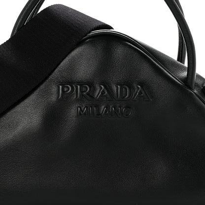 Prada Grace Lux Triangle Top Handle Shoulder Bag Black 8 of 10
