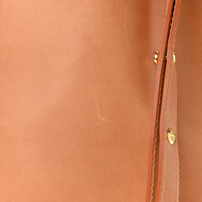Mansur Gavriel Vegetable Tanned Calfskin Bucket Bag Cammello Azzurro 11 of 12